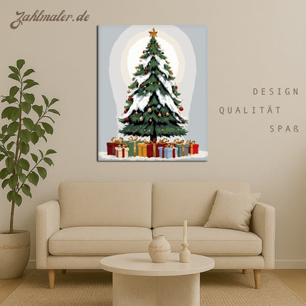 Eine majestätische Weihnachtsfeier | Malen nach Zahlen-Zahlmaler.de