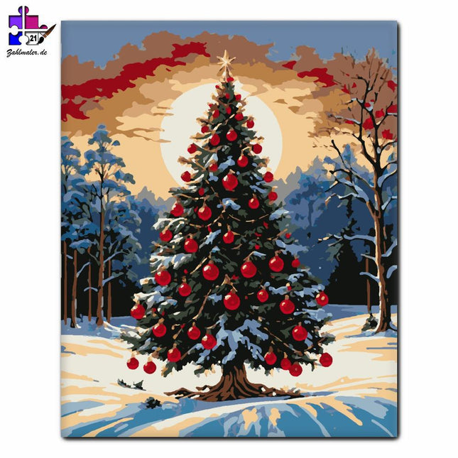 Weihnachtsglitzern | Malen nach Zahlen-Zahlmaler.de