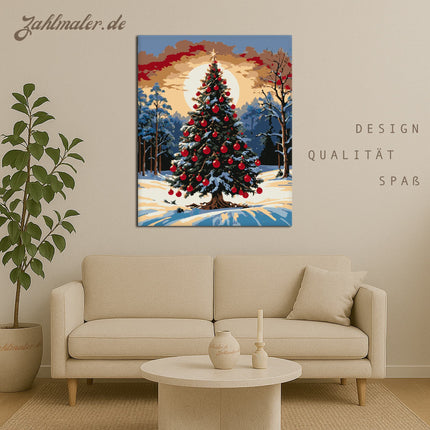 Weihnachtsglitzern | Malen nach Zahlen-Zahlmaler.de