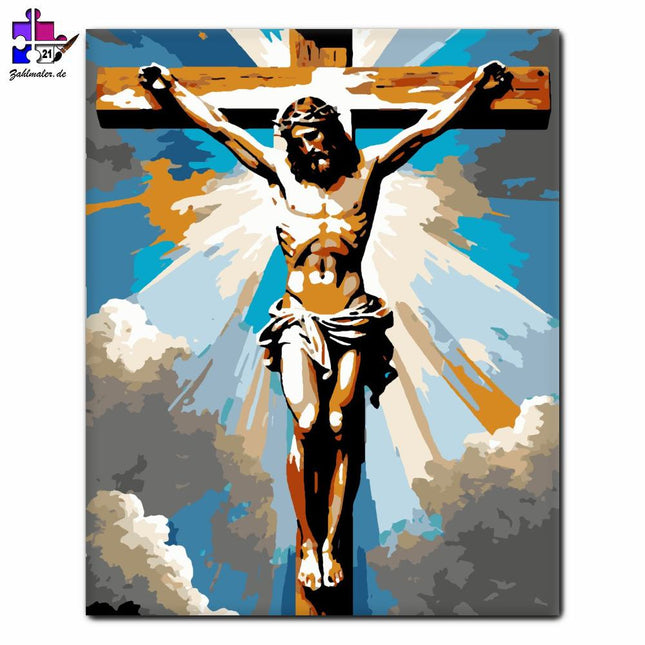 Das Gebet des Erlösers | Malen nach Zahlen-Zahlmaler.de