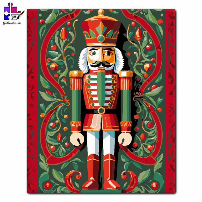 Klassische Nussknacker-Vielfalt | Malen nach Zahlen-Zahlmaler.de