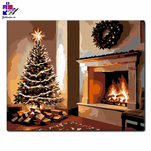 Intime Festtagsatmosphäre | Malen nach Zahlen-Zahlmaler.de