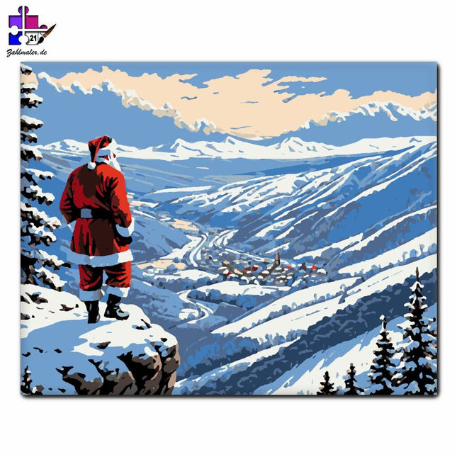 Die Treue unserer Winterberge | Malen nach Zahlen-Zahlmaler.de