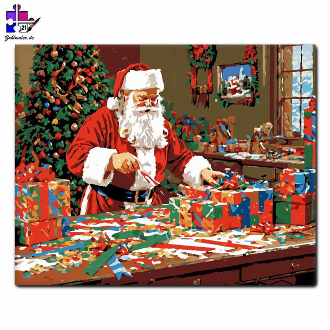 Festliche Vorbereitung in der Werkstatt | Malen nach Zahlen-Zahlmaler.de