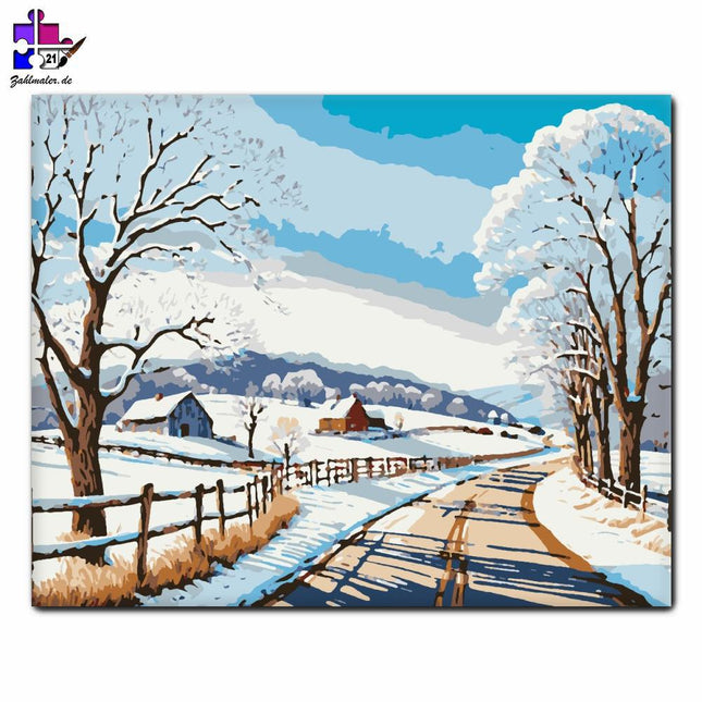 Winter-Stillleben | Malen nach Zahlen-Zahlmaler.de