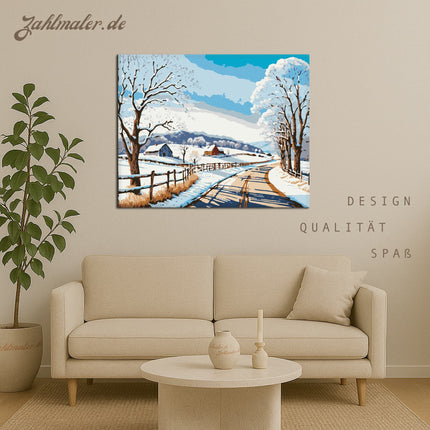 Winter-Stillleben | Malen nach Zahlen-Zahlmaler.de