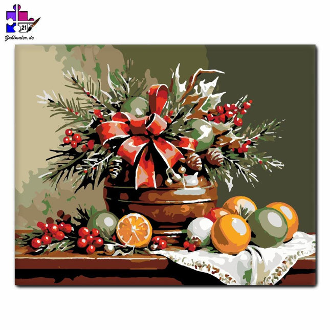 Festlicher Erntekranz | Malen nach Zahlen-Zahlmaler.de