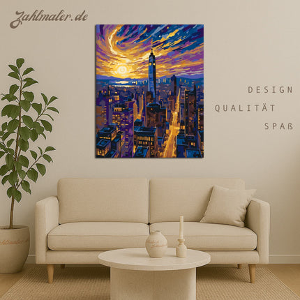 Urban Starlight Night | Malen nach Zahlen-Zahlmaler.de