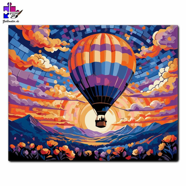 Schwebende Traumlandschaft | Malen nach Zahlen-Zahlmaler.de