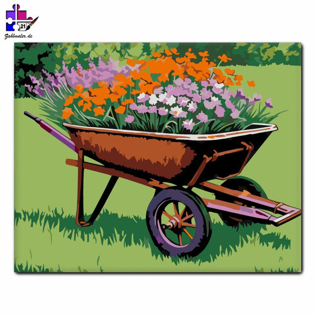 Harmonie der blühenden Talge | Malen nach Zahlen-Zahlmaler.de