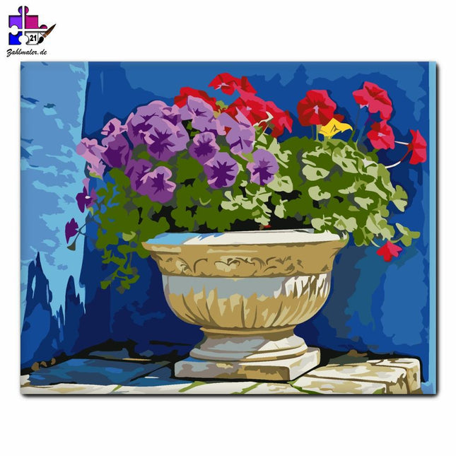 Blühende Farbpalette | Malen nach Zahlen-Zahlmaler.de