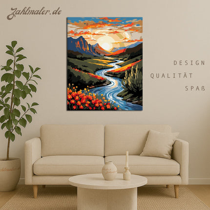 Sunset Valley Symphony | Malen nach Zahlen-Zahlmaler.de