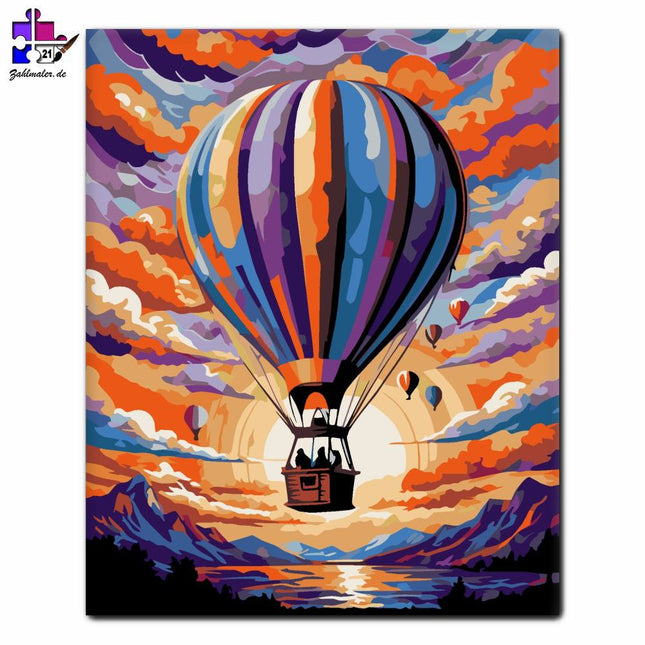 Die Farben des Fliegens | Malen nach Zahlen-Zahlmaler.de