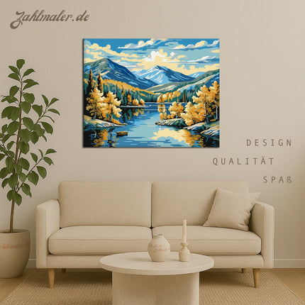 Herbst See Harmonie | Malen nach Zahlen-Zahlmaler.de