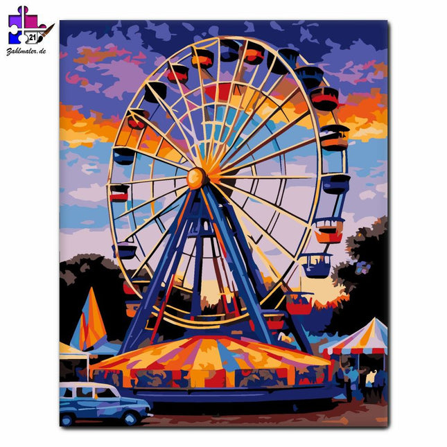 Farbpalette des Spinnrads | Malen nach Zahlen-Zahlmaler.de