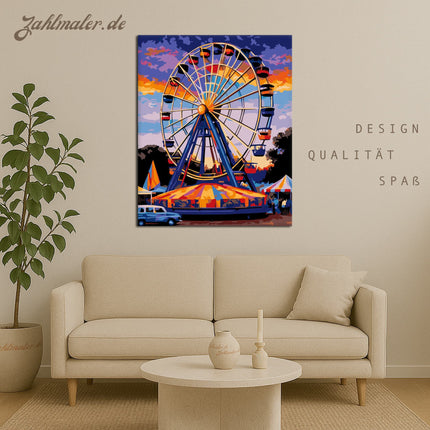 Farbpalette des Spinnrads | Malen nach Zahlen-Zahlmaler.de