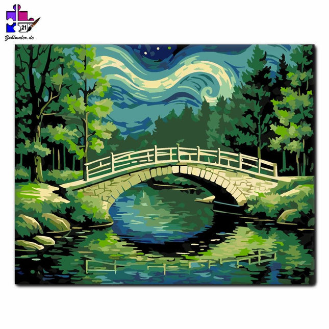 Harmonie der Sternenbrücke | Malen nach Zahlen-Zahlmaler.de