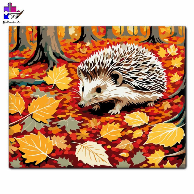 Herbstwaldbewohner | Malen nach Zahlen-Zahlmaler.de