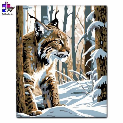 Schnee-Waldgans | Malen nach Zahlen-Zahlmaler.de