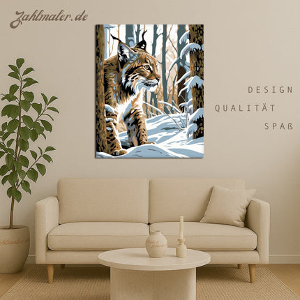 Schnee-Waldgans | Malen nach Zahlen-Zahlmaler.de