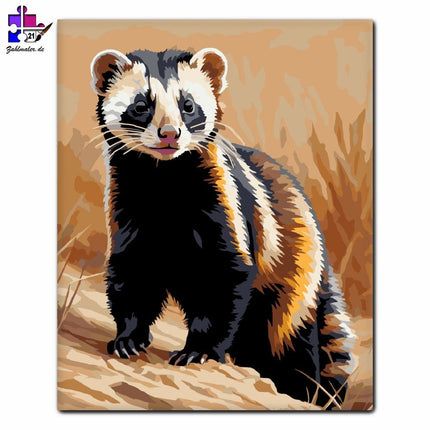 Steppendachs in der Natur | Malen nach Zahlen-Zahlmaler.de