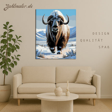 Bisamratten in der Tundra | Malen nach Zahlen-Zahlmaler.de