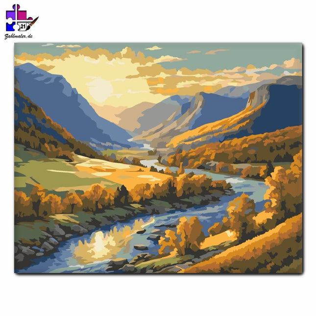 Golden Valley Tranquility | Malen nach Zahlen-Zahlmaler.de