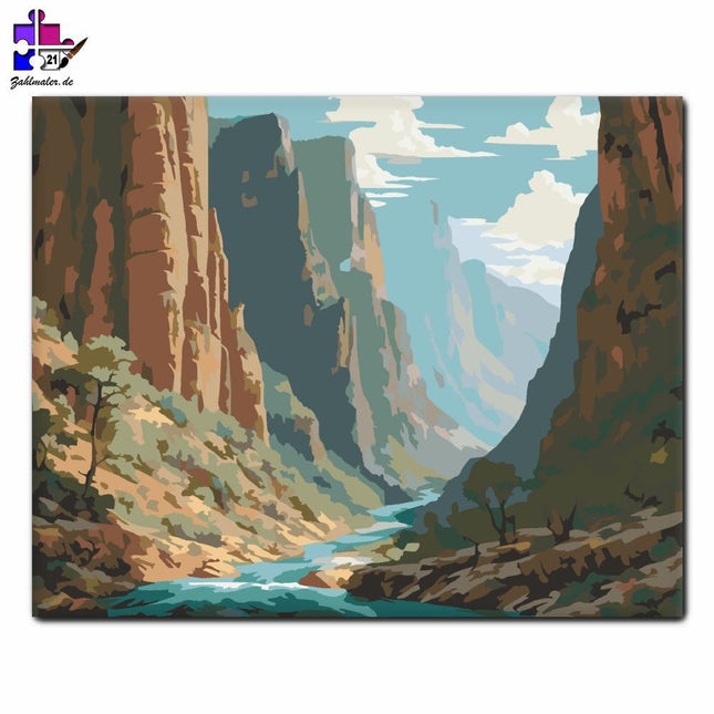 Magie der Schluchten | Malen nach Zahlen-Zahlmaler.de