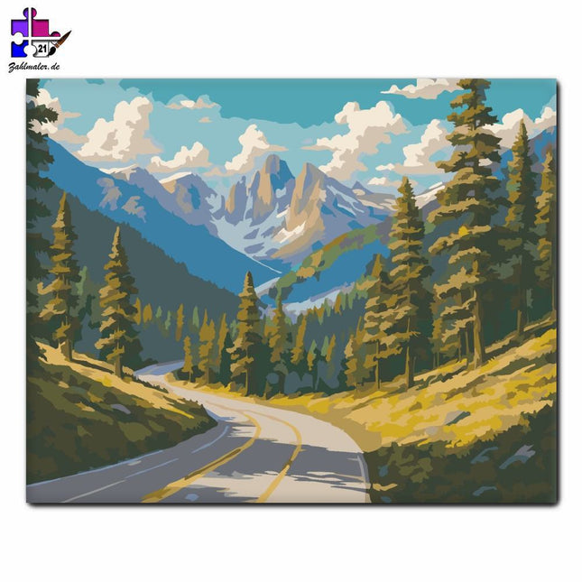 Die Hoheit der Bergstraße | Malen nach Zahlen-Zahlmaler.de