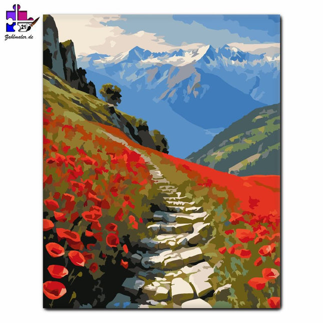 Mohnbergpfad | Malen nach Zahlen-Zahlmaler.de