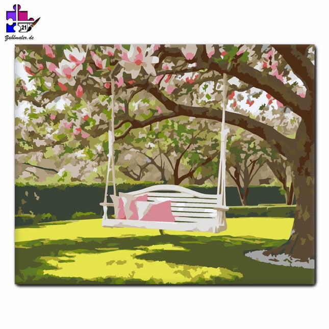 Blühende Magnolie Preis | Malen nach Zahlen-Zahlmaler.de