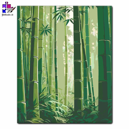 Bamboo Forest Calm | Malen nach Zahlen-Zahlmaler.de