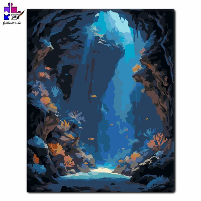 Leuchtendes Korallenrot | Malen nach Zahlen-Zahlmaler.de