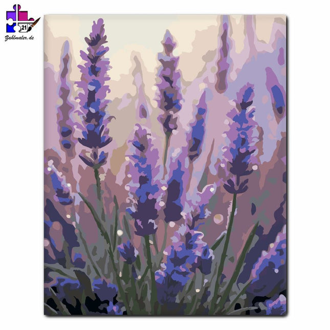 Morgentau-Lavendel | Malen nach Zahlen-Zahlmaler.de