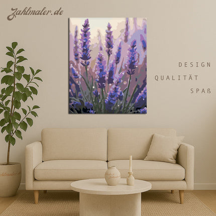 Morgentau-Lavendel | Malen nach Zahlen-Zahlmaler.de