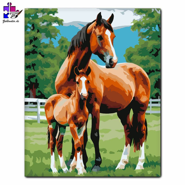 Ménes mütterliche Liebe | Malen nach Zahlen-Zahlmaler.de