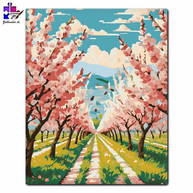 Blüte Fruchtbildung | Malen nach Zahlen-Zahlmaler.de