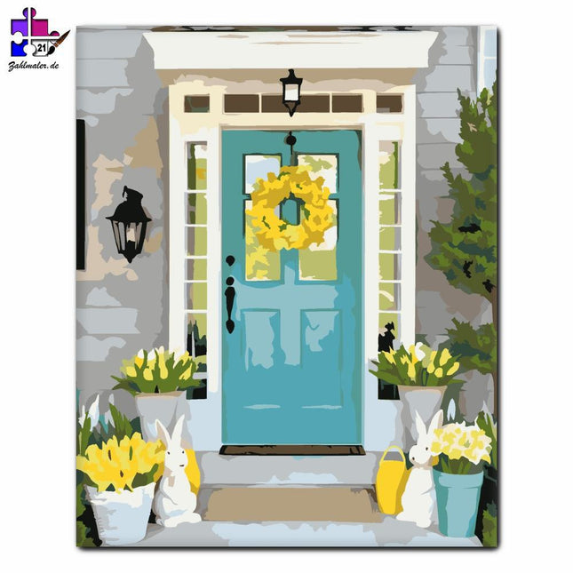 Osterdekoration Tornado | Malen nach Zahlen-Zahlmaler.de