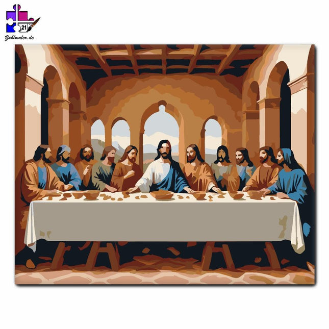 Das letzte Abendmahl | Malen nach Zahlen-Zahlmaler.de