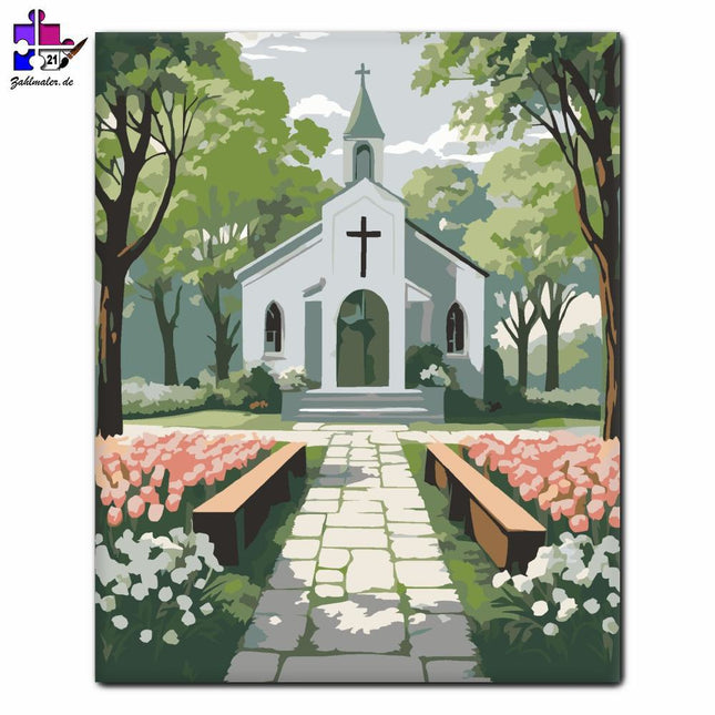 Osterkirchhof | Malen nach Zahlen-Zahlmaler.de