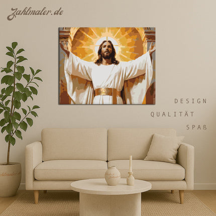 Jesus ist auferstanden | Malen nach Zahlen-Zahlmaler.de