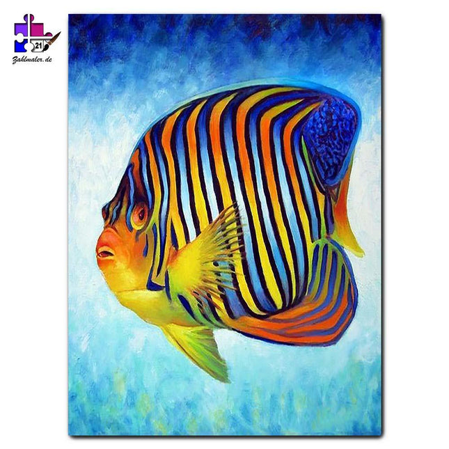 Das Bunte Meereslebewesen | Malen nach Zahlen-Zahlmaler.de