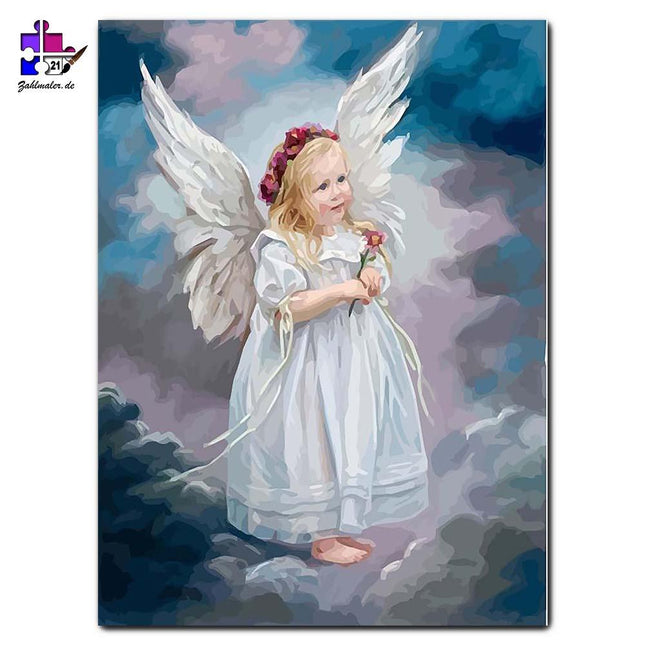 Das kleine Engelchen | Malen nach Zahlen-Zahlmaler.de