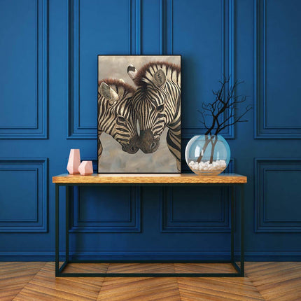 Das Zebra Pärchen | Malen nach Zahlen-Zahlmaler.de
