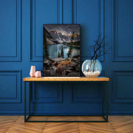 Der blaue See in den Bergen | Malen nach Zahlen-Zahlmaler.de