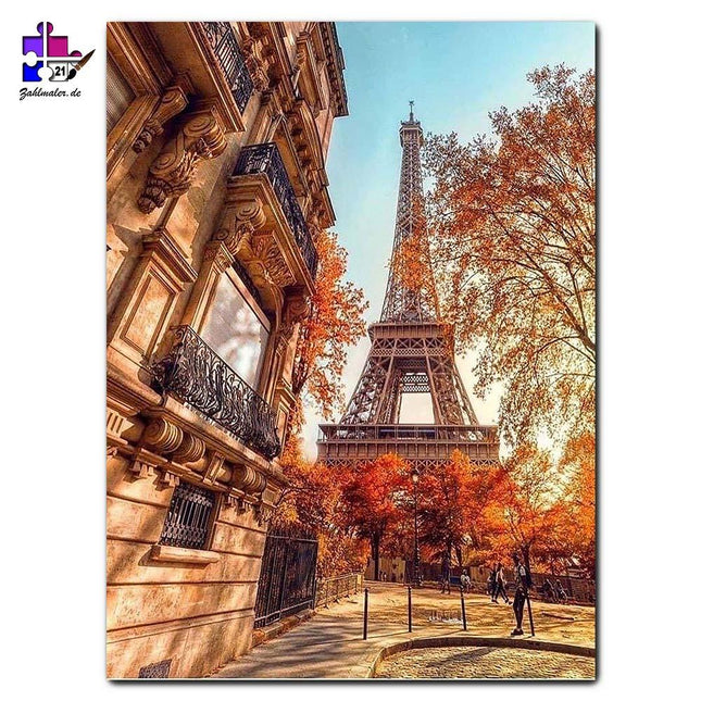 Der Eiffelturm Close Up | Malen nach Zahlen-Zahlmaler.de
