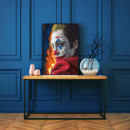 Der Joker im Feuer | Malen nach Zahlen-Zahlmaler.de