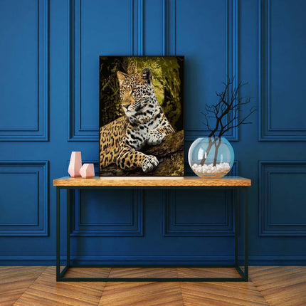 Der Leopard unter den Baumkronen | Malen nach Zahlen-Zahlmaler.de