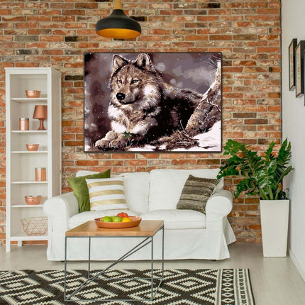 Der Wolf | Malen nach Zahlen-Zahlmaler.de