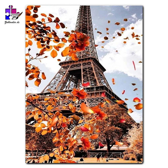 Die geheime Aufnahme des Eiffelturms | Malen nach Zahlen-Zahlmaler.de
